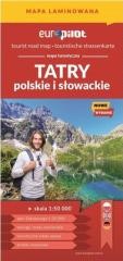 okładka Mapa tur. - Tatry polskie i słowackie laminat książka | Praca Zbiorowa