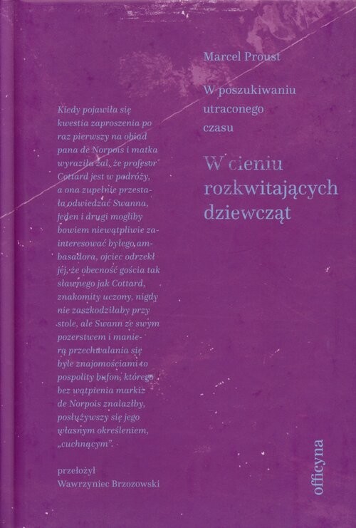 okładka W cieniu rozkwitających dziewcząt książka | Marcel Proust
