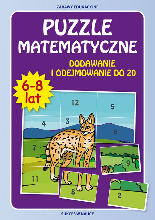 okładka Puzzle Matematyczne 6-8 lat dodawanie i odejmowanie do 20 książka