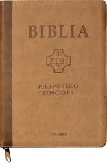 okładka Biblia pierwszego Kościoła z paginat. suwak brąz książka | Praca Zbiorowa