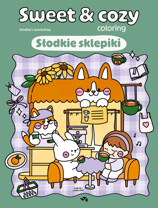 okładka Słodkie sklepiki. Sweet & cozy coloring książka