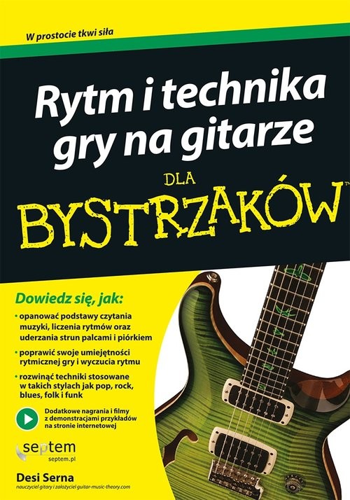 okładka Rytm i technika gry na gitarze dla bystrzaków książka | Desi Serna