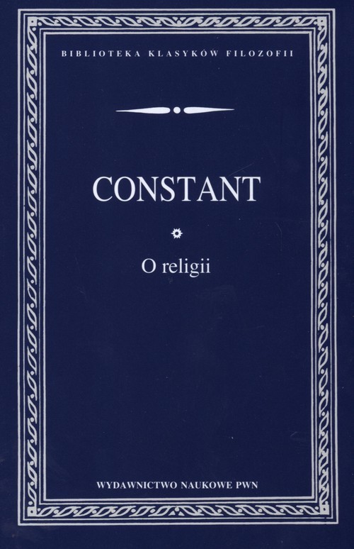 okładka O religii książka | Benjamin Constant