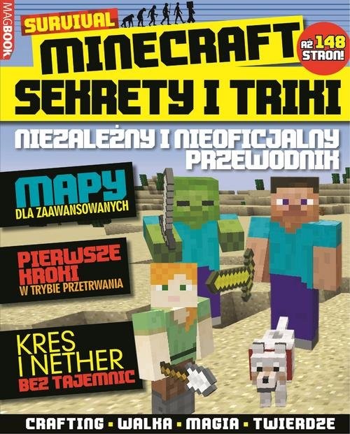 okładka MagBook MineCraft Sekrety i triki Survival książka