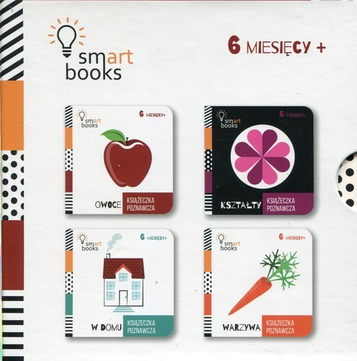 okładka Książeczka poznawcza Owoce / Kształty / W domu / Warzywa Pakiet książka