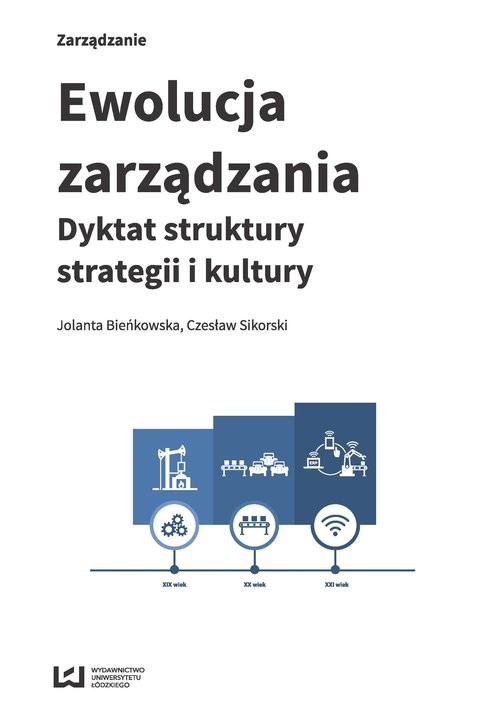 okładka Ewolucja zarządzania Dyktat struktury, strategii i kultury książka | Jolanta Bieńkowska