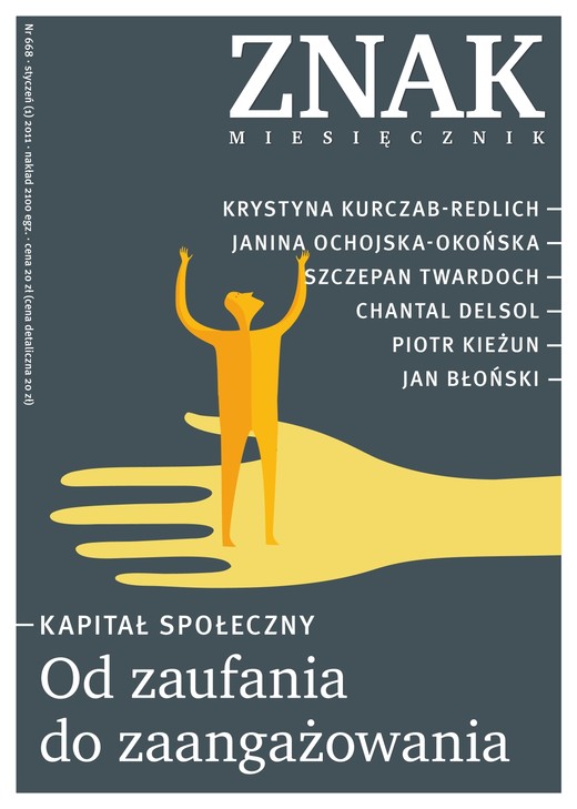 okładka Od zaufania do zaangażowania? Miesięcznik Znak, numer 668 (styczeń 2011) książka