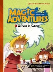 okładka Magic Adventures Level 2 cz.1 Olivia is Gone + CD książka | Praca Zbiorowa
