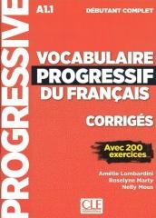 okładka Vocabulaire progressif A1 klucz odpowiedzi książka | Praca Zbiorowa