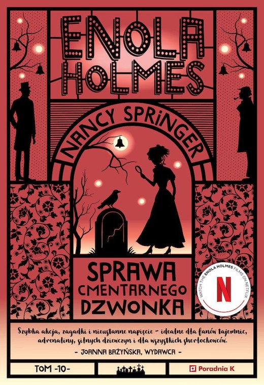 okładka Enola Holmes i sprawa cmentarnego dzwonka książka | Nancy Springer