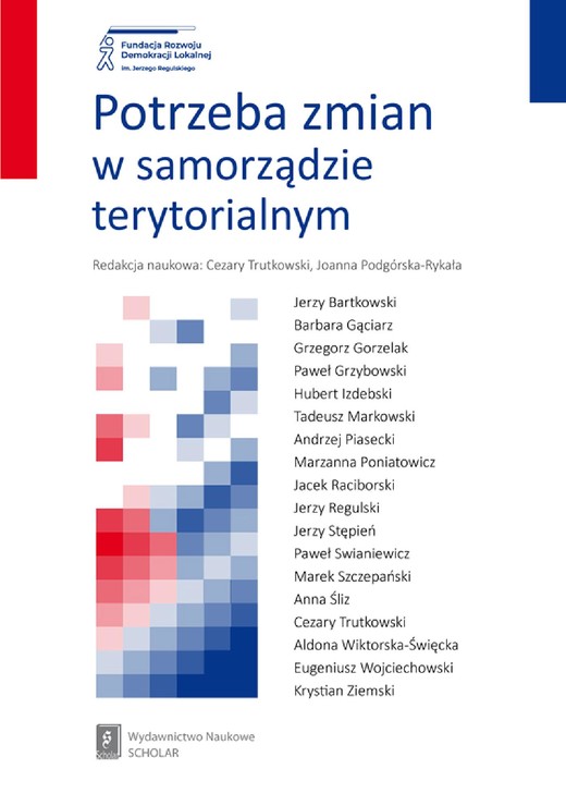 okładka Potrzeba zmian w samorządzie terytorialnym ebook | pdf | Cezary Trutkowski, Joanna Podgórska-Rykała