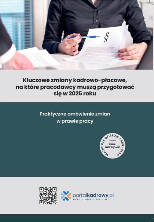 okładka Kluczowe zmiany kadrowo-płacowe, na które pracodawcy muszą przygotować się w 2025 roku ebook | pdf | Praca Zbiorowa