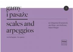 okładka Gamy i pasaże na fortepian 1 PWM książka | Drzewiecki Zbigniew