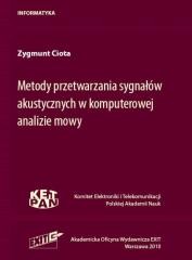 okładka Metody przetwarzania sygnałów akustycznych w... książka | Ciota Zygmunt