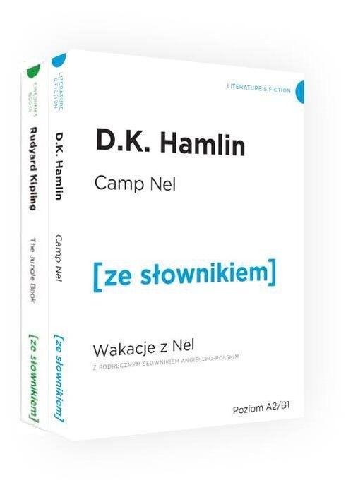 okładka Pakiet przygoda - Księga dżungli / Wakacje z Nel książka | Hamlin D.K., Ruduyard Kipling