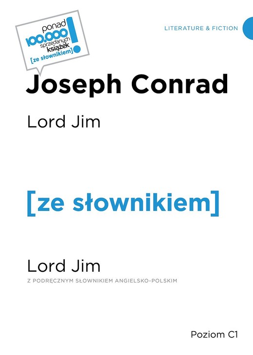 okładka Lord Jim / Lord Jim z podręcznym słownikiem angielsko-polskim Poziom C1 książka | Joseph Conrad