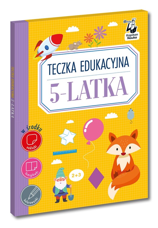 okładka Teczka edukacyjna 5-latka. Kapitan Nauka książka | Szumska Katarzyna