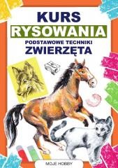 okładka Kurs rysowania. Podstawowe techniki. Zwierzęta książka | Mateusz Jagielski