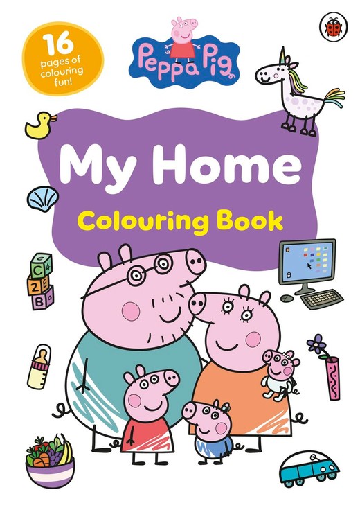 okładka Peppa Pig. My Home Colouring Book książka | Opracowanie zbiorowe
