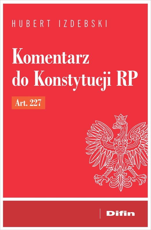 okładka Komentarz do Konstytucji RP art. 227 książka