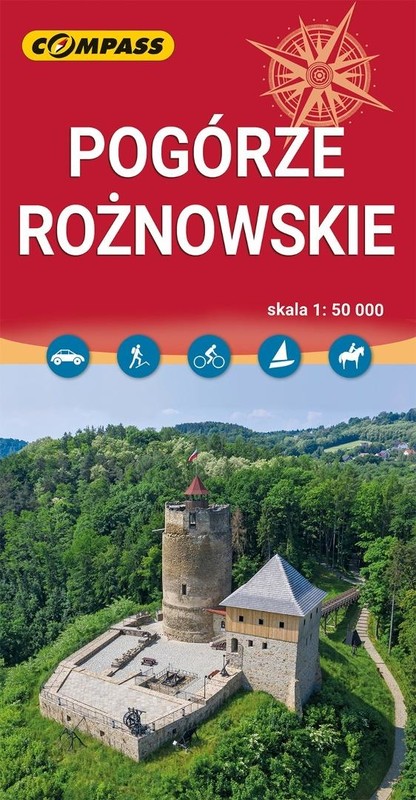 okładka Pogórze Rożnowskie - mapa papierowa książka | Praca Zbiorowa