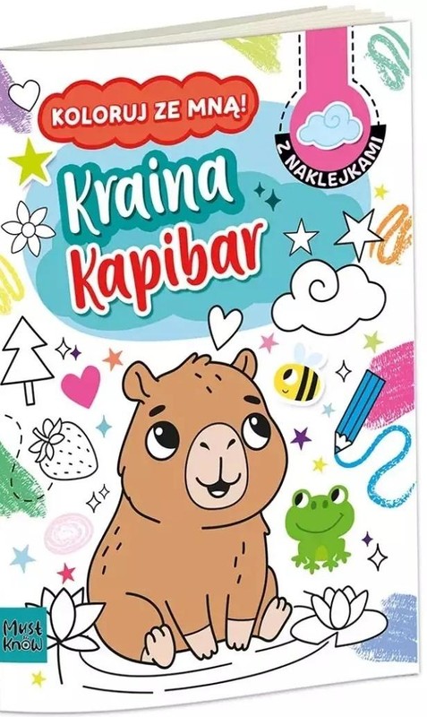 okładka Kolorowanka a4 koloruj ze mną - kraina kapibar książka | Agnieszka Matz