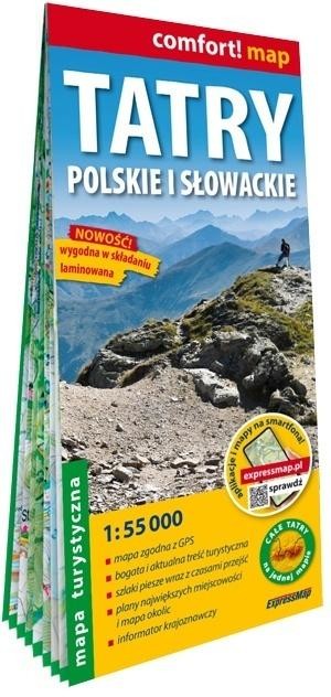 okładka Comfort! map Tatry Polskie i Słowackie 1:55 000 książka | Praca Zbiorowa