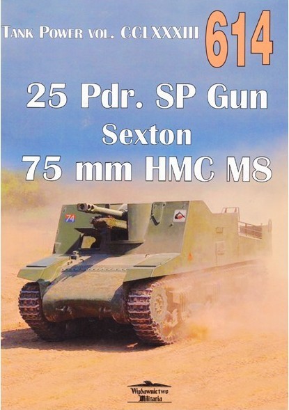 okładka Nr 614 25 Pdr. SP Gun Sexton 75 mm HMC M8 książka