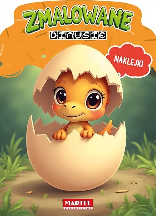 okładka Kolorowanka z naklejkami Zmalowane dinusie książka | Agata Niemirska