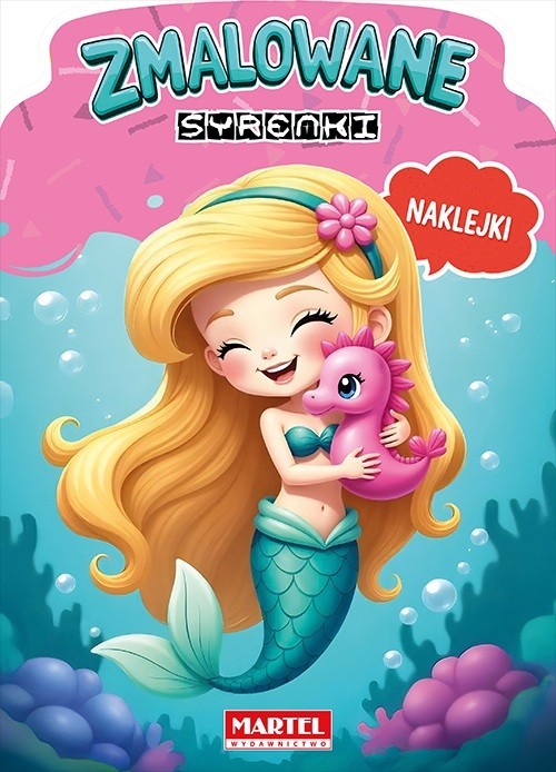 okładka Kolorowanka z naklejkami Zmalowane syrenki książka | Agata Niemirska