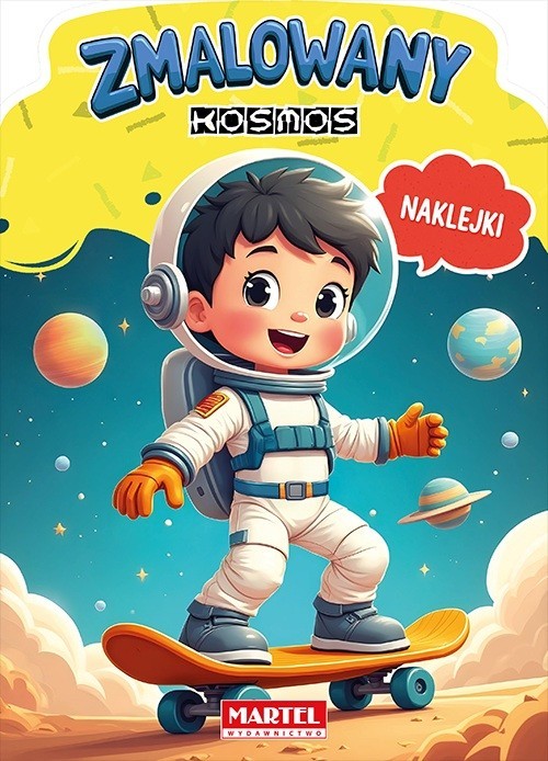 okładka Kolorowanka z naklejkami Zmalowany kosmos książka | Agata Niemirska