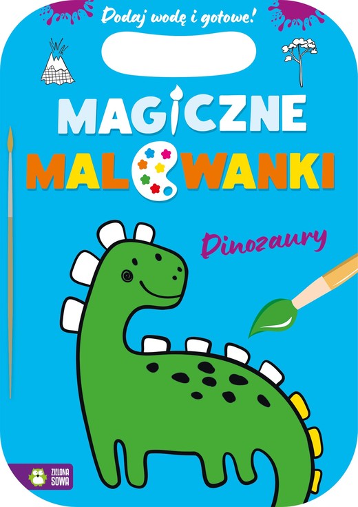 okładka Magiczne malowanki. Dinozaury książka | Opracowanie zbiorowe