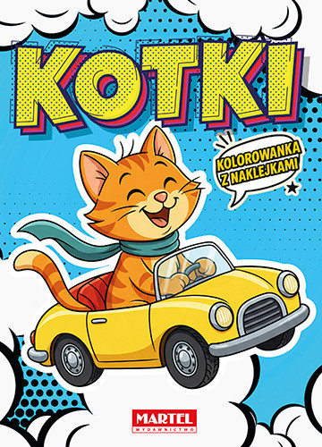 okładka Kotki. Kolorowanka komiksowa z naklejkami książka | Maciej Ratajczyk