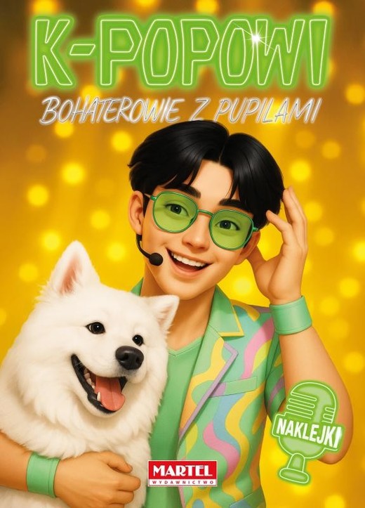 okładka Kolorowanka z naklejkami K-popowi Bohaterowie z pupilami książka | Opracowanie zbiorowe