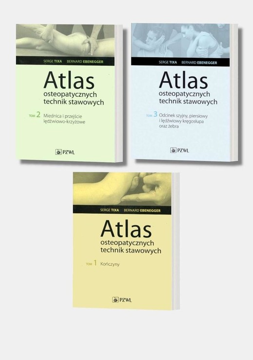 okładka Atlas osteopatycznych technik stawowych T.1-3 książka | Serge Tixa