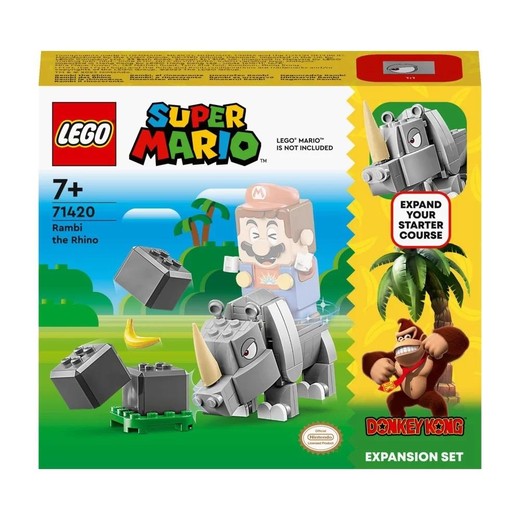 okładka LEGO(R) SUPER MARIO 71420 Nosorożec Rambi - zestaw.. książka