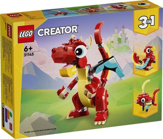 okładka LEGO(R) CREATOR 31145 Czerwony smok książka