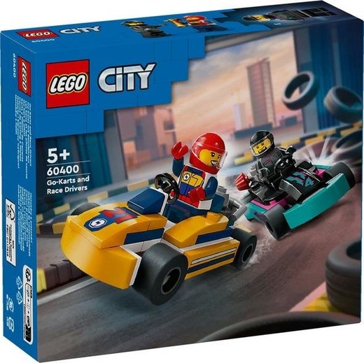 okładka LEGO(R) CITY 60400 Gokarty i kierowcy wyścigowi książka