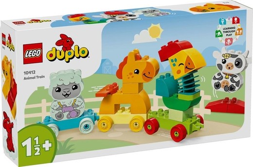 okładka LEGO(R) DUPLO 10412 Pociąg ze zwierzątkami książka