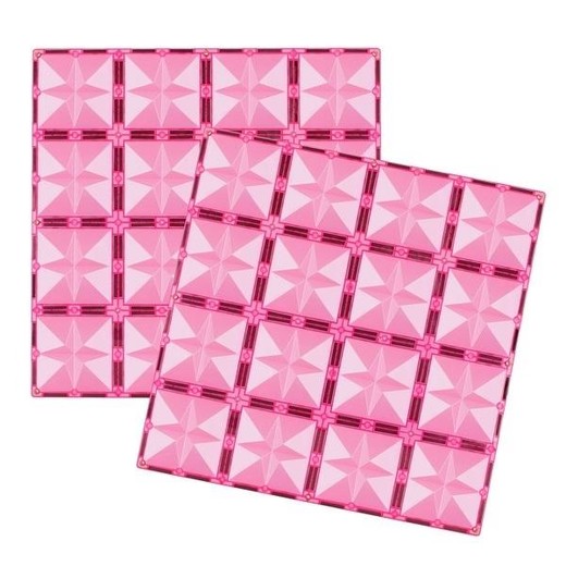 okładka Klocki magnetyczne 2 płyty różowe 30x30 cm książka