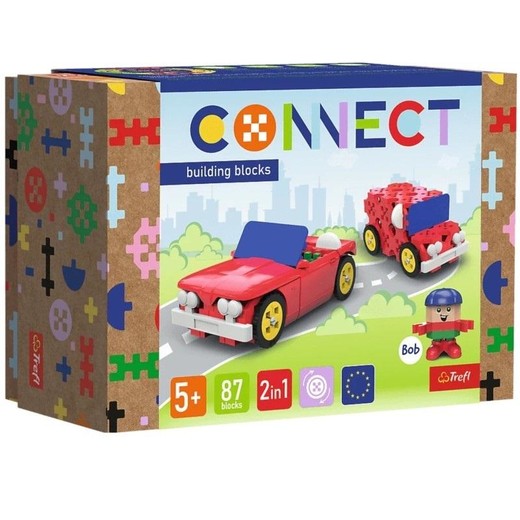okładka Klocki Connect - Kabriolet / Samochód Van S TREFL książka