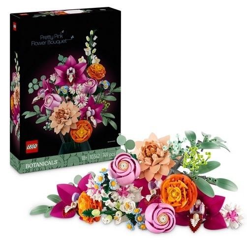 okładka LEGO(R) BOTANICALS 10342 Piękny bukiet różowych kwia książka
