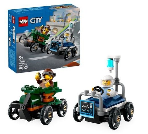 okładka LEGO(R) CITY 60459 Zestaw wyścigówek: samolot kontra książka