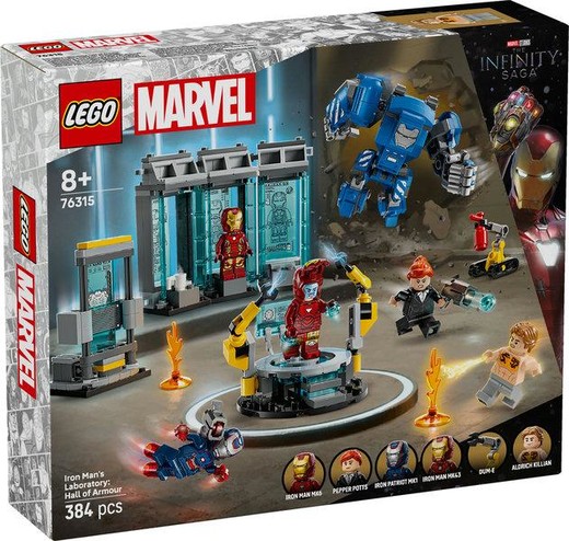 okładka LEGO(R) SUPER HEROES 76315 Laboratorium Iron Mana... książka