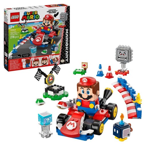okładka LEGO(R) SUPER MARIO 72043 Mario Kart figurka książka