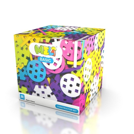 okładka Klocki Meli Basic Constructor Pink set 60szt książka