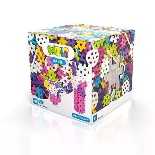 okładka Klocki Meli Basic Constructor Pink 400szt książka