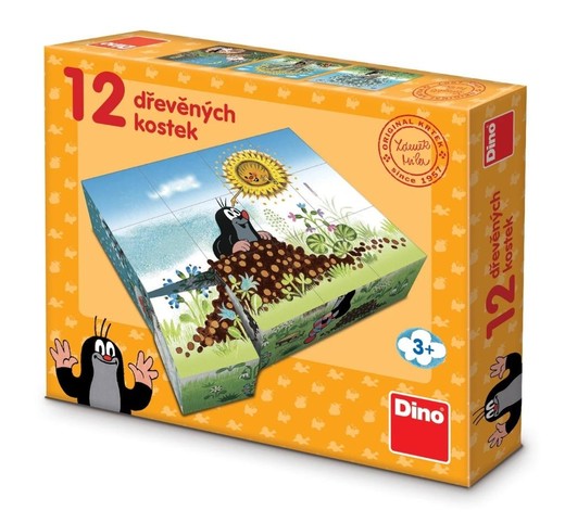 okładka Drewniane klocki obrazkowe Rok Krecika 12el książka