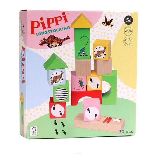 okładka Klocki drewniane Pippi książka