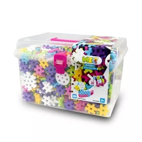 okładka Klocki Meli Basic Constructor Pink Travel Box 1000 książka